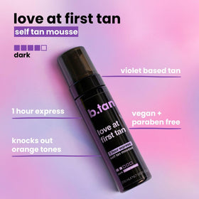 B.TAN Violet Base Self Tanner Mousse bottle side view