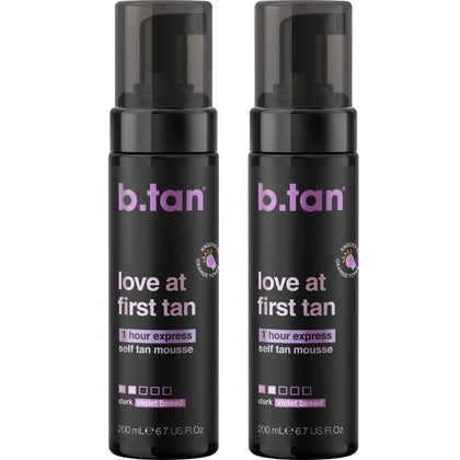 B.TAN Violet Self Tanner Mousse Bundle front view