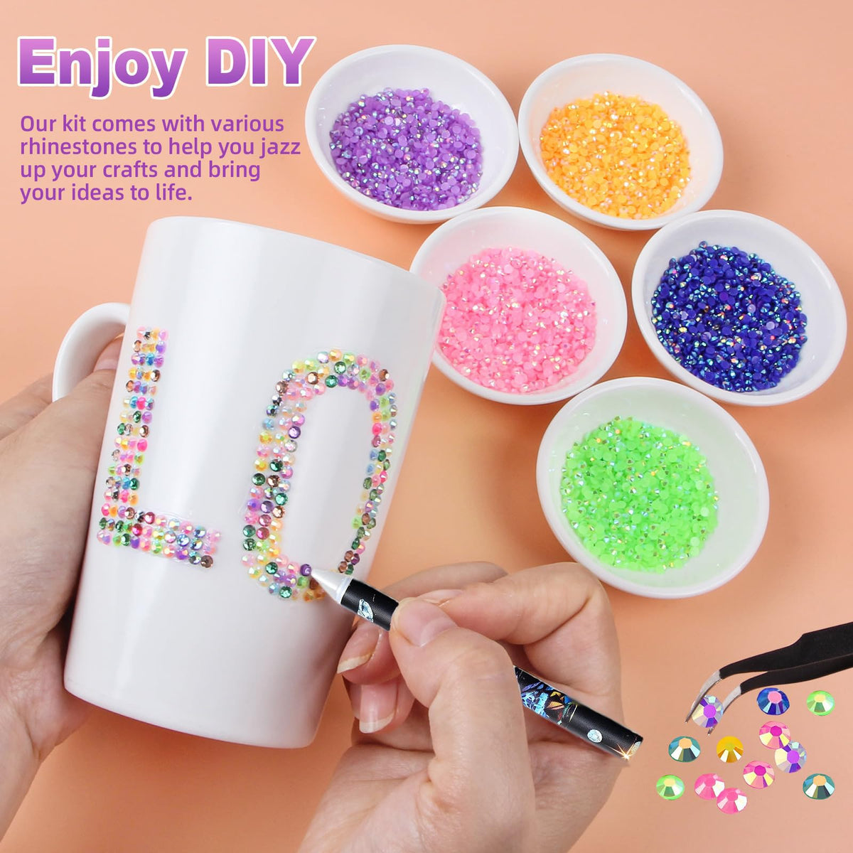 B7000 glue included in HRLbrc rhinestones kit