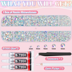 B7000 glue tube included in TINKRSTUFF Rhinestones Craft Kit