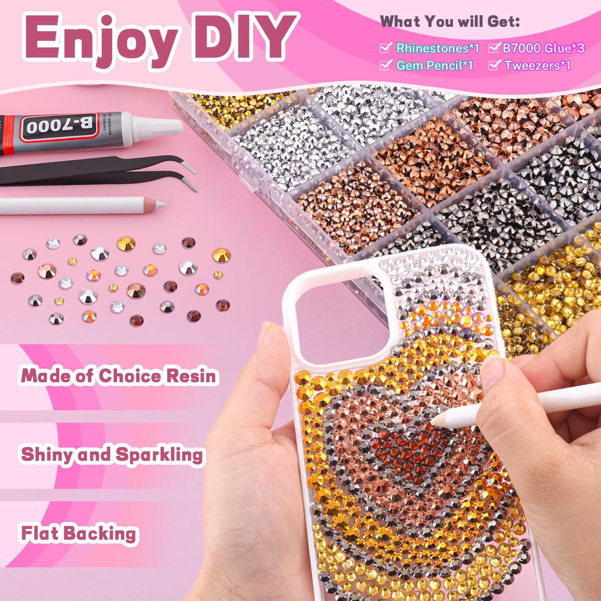 B7000 glue tube included in TINKRSTUFF rhinestones kit