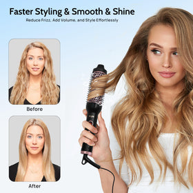 Babe 1.5" Ceramic Thermal Brush side view highlighting barrel