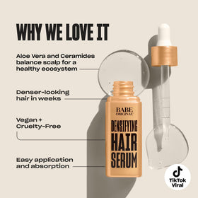 Babe Original Densifying Hair Serum pipette with measured marks
