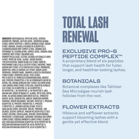 Babe Original Renewing Lash Serum 6mL ingredients list on packaging