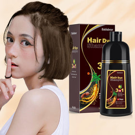Bablabear Brown Hair Dye Shampoo 500ml side view