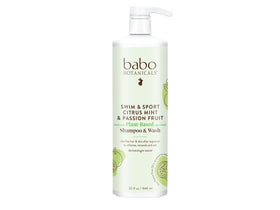 Babo Botanicals Swim & Sport Citrus Mint & Passion Fruit Shampoo & Wash front view