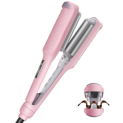 BABONIR 3 Barrel Hair Crimper front view with golden barrel