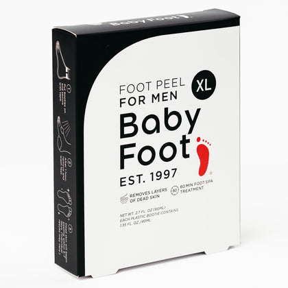 Baby Foot Exfoliation Foot Peel for Men mint scented packaging front view