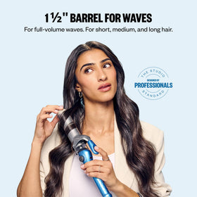 BaBylissPRO curling iron showing the Nano titanium barrel