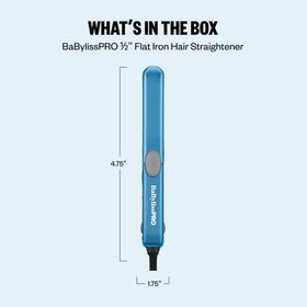 BaBylissPRO Mini Straightener close-up of Nano Titanium plates