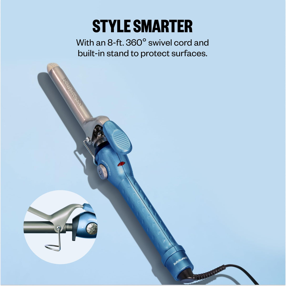 BaBylissPRO Nano Titanium Curling Iron 3/4" close-up of barrel