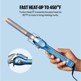 BaBylissPRO Nano Titanium Curling Iron 3/4" lifestyle scene in use