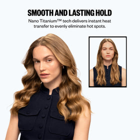 BaBylissPRO Nano Titanium Curling Iron back view highlighting the cool-touch tip