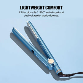 BaBylissPRO Nano Titanium Digital Flat Iron close-up of plates