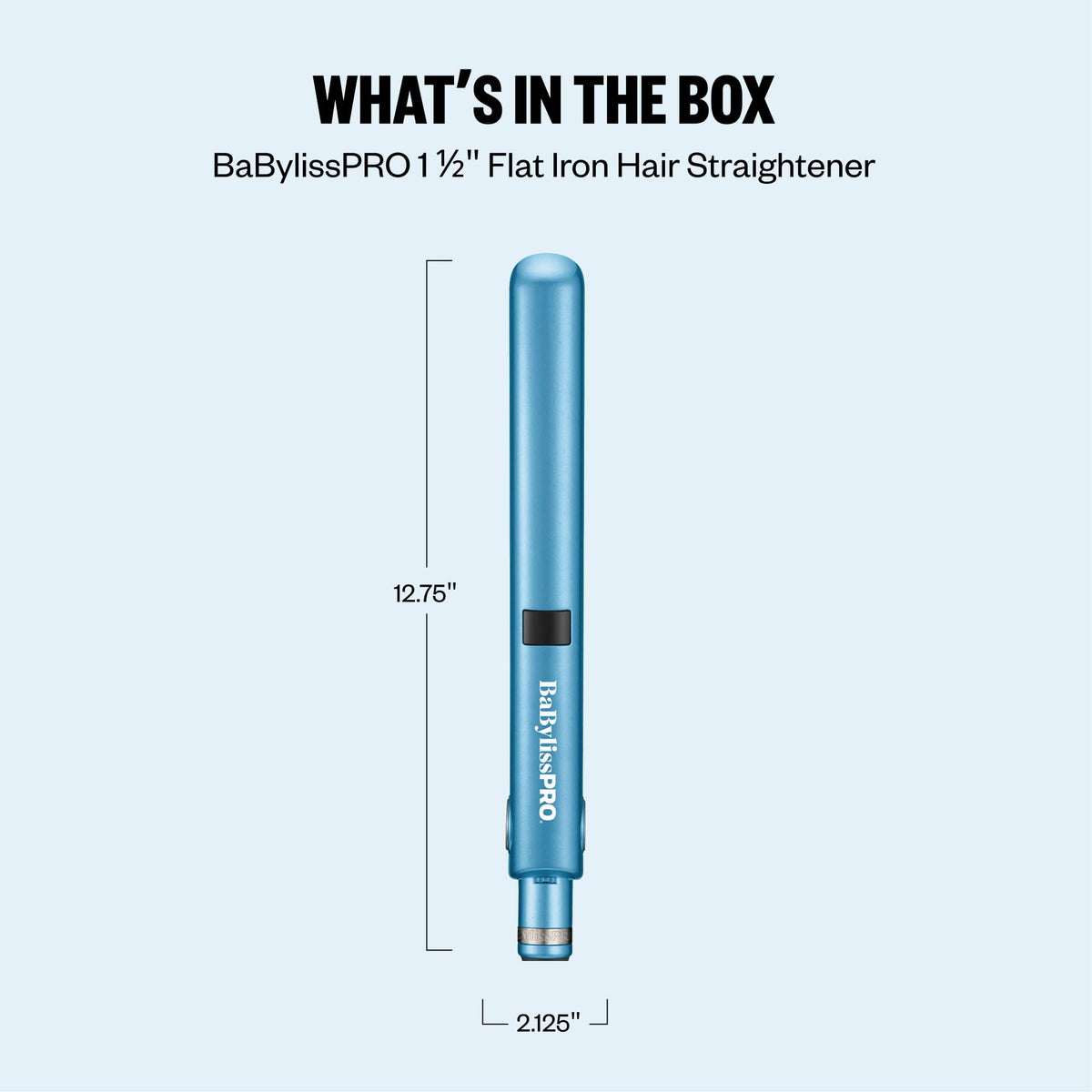 BaBylissPRO Nano Titanium Digital Flat Iron with heat settings