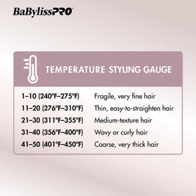 BaBylissPRO Nano Titanium Flat Iron showing extended plates