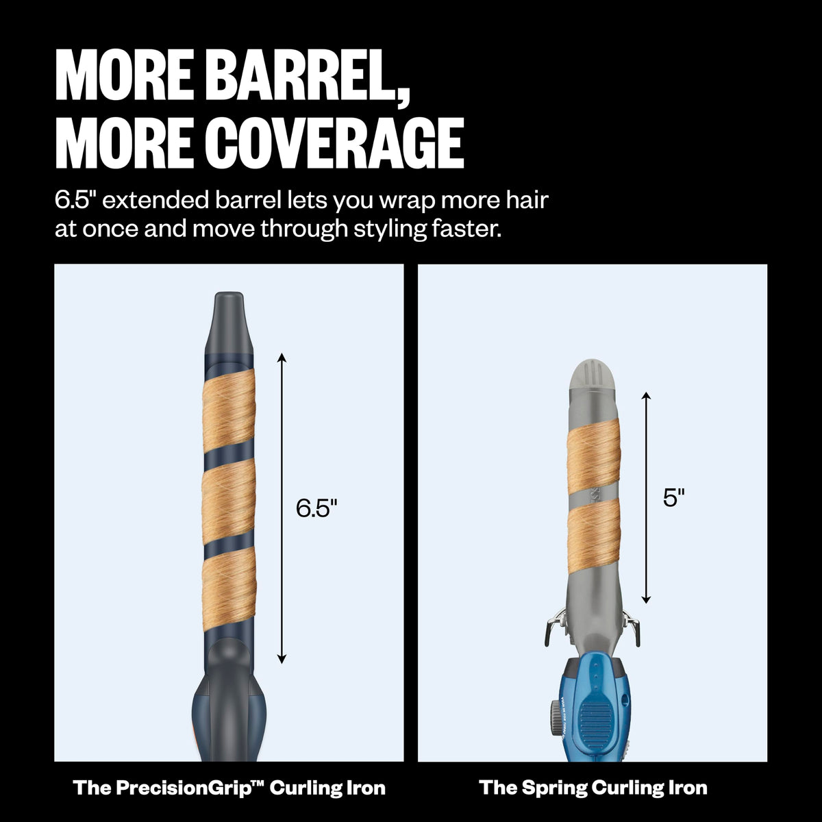 BaBylissPRO PrecisionGrip Curling Iron 1 1/4" cool tip