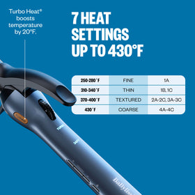 BaBylissPRO PrecisionGrip Curling Iron 1 1/4" ergonomic handle