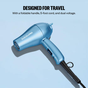 BaBylissPRO The Traveler Folding Hair Dryer with power cord