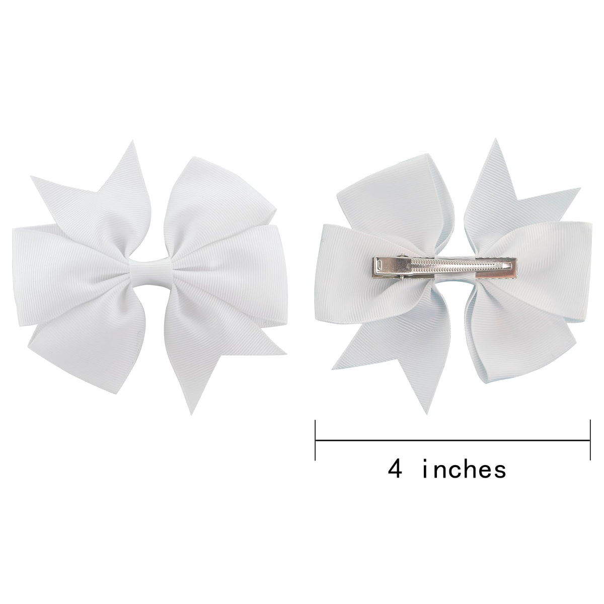 Babymatch Pinwheel Hair Bows displayed on a table