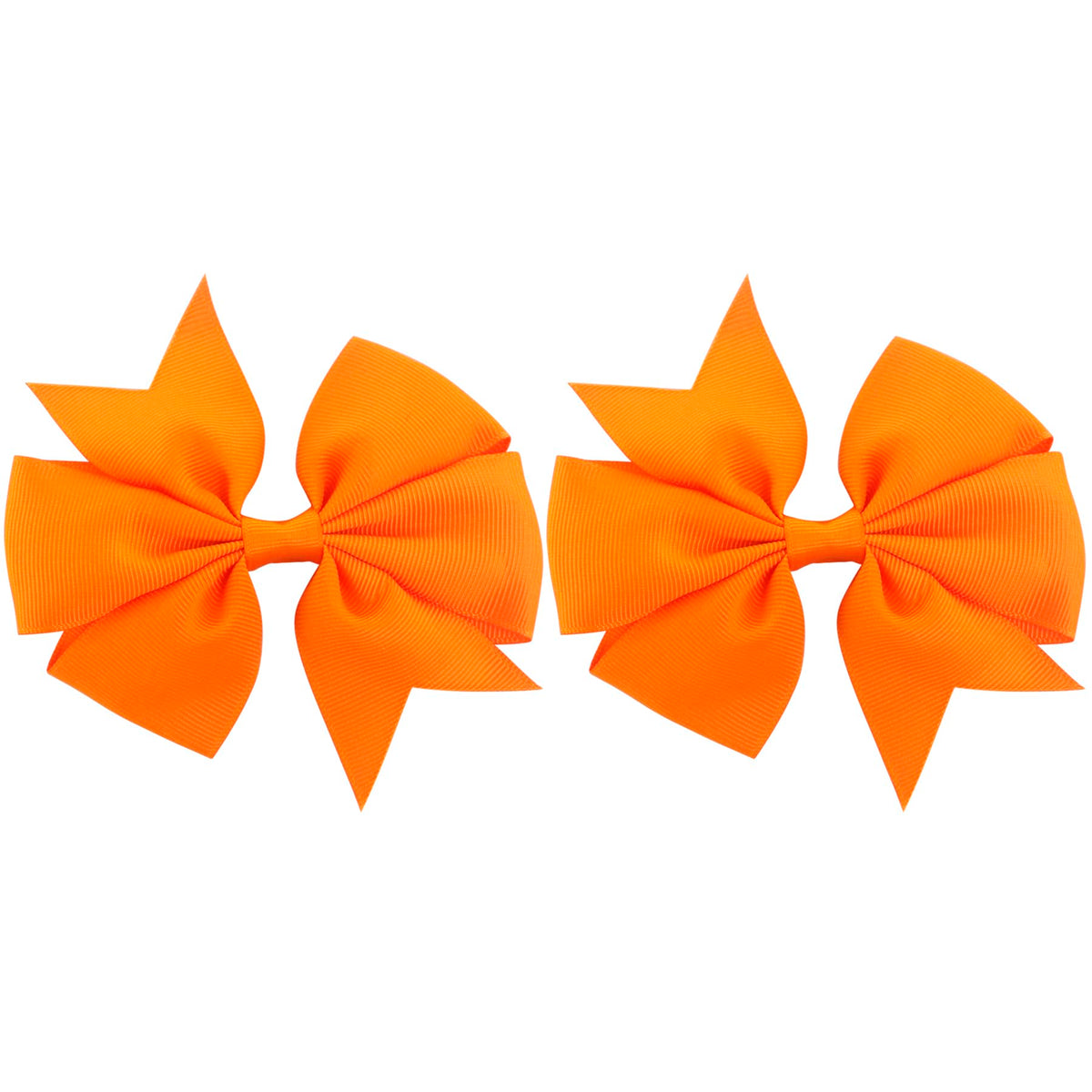 Babymatch Pinwheel Hair Bows in a girl's hair