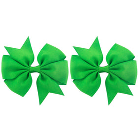 Babymatch Pinwheel Hair Bows showing heat sealed ends