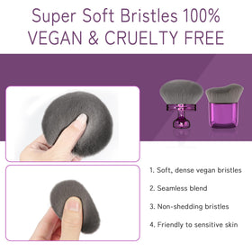 BABYSHEEP Blend & Blur Large Makeup Brush with drawstring bag