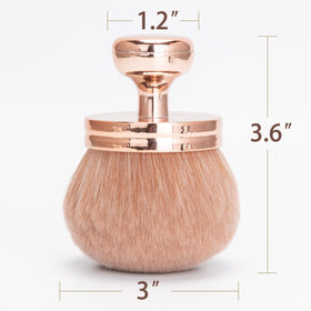 BABYSHEEP Extra Large Body Makeup Brush side view showing 3.2-inch brush head