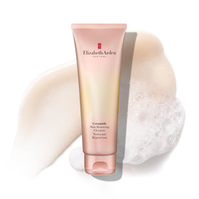 Back of Elizabeth Arden Ceramide Skin Renewing Facial Cleanser packaging