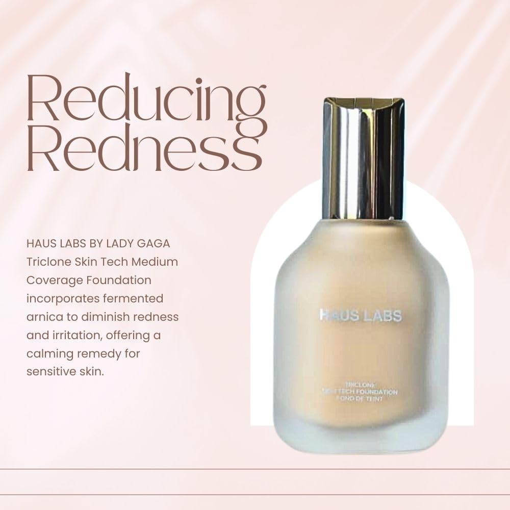 Back of Haus Laboratories Triclone Skin Tech Foundation packaging