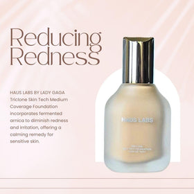 Back of Haus Laboratories Triclone Skin Tech Foundation packaging
