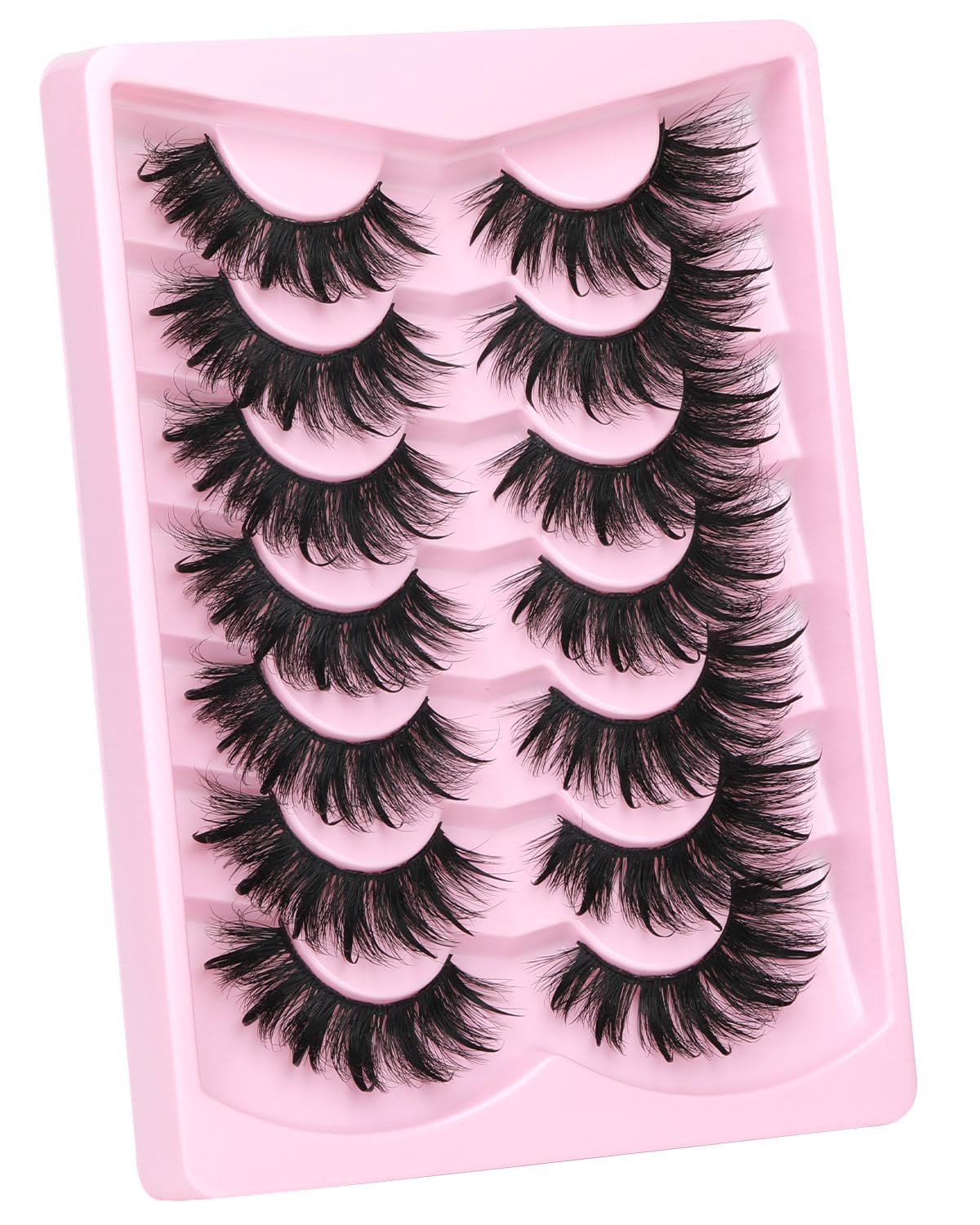 Back of Kiromiro Fluffy Mink Lashes packaging showing details