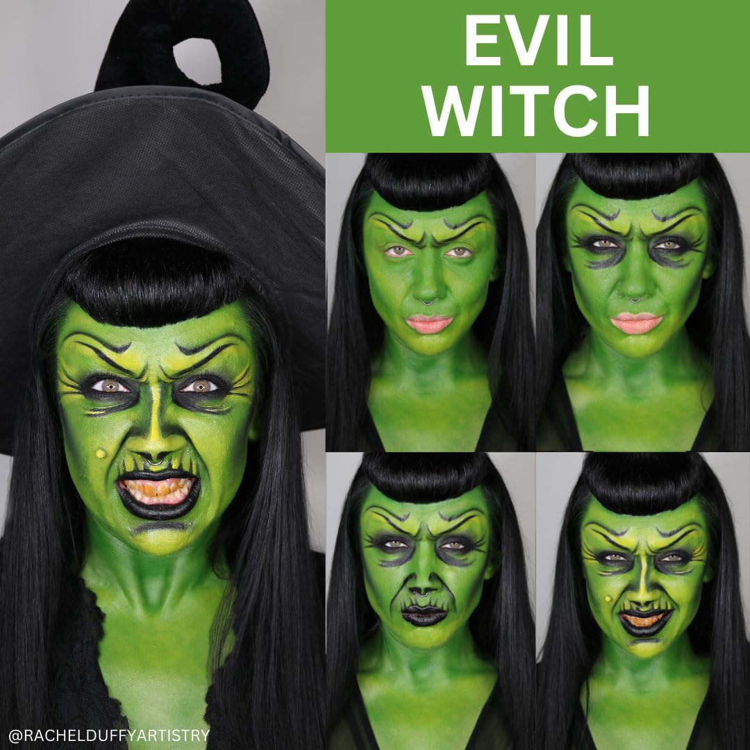 Back of Mehron Premium Witch Character Kit packaging