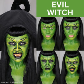 Back of Mehron Premium Witch Character Kit packaging