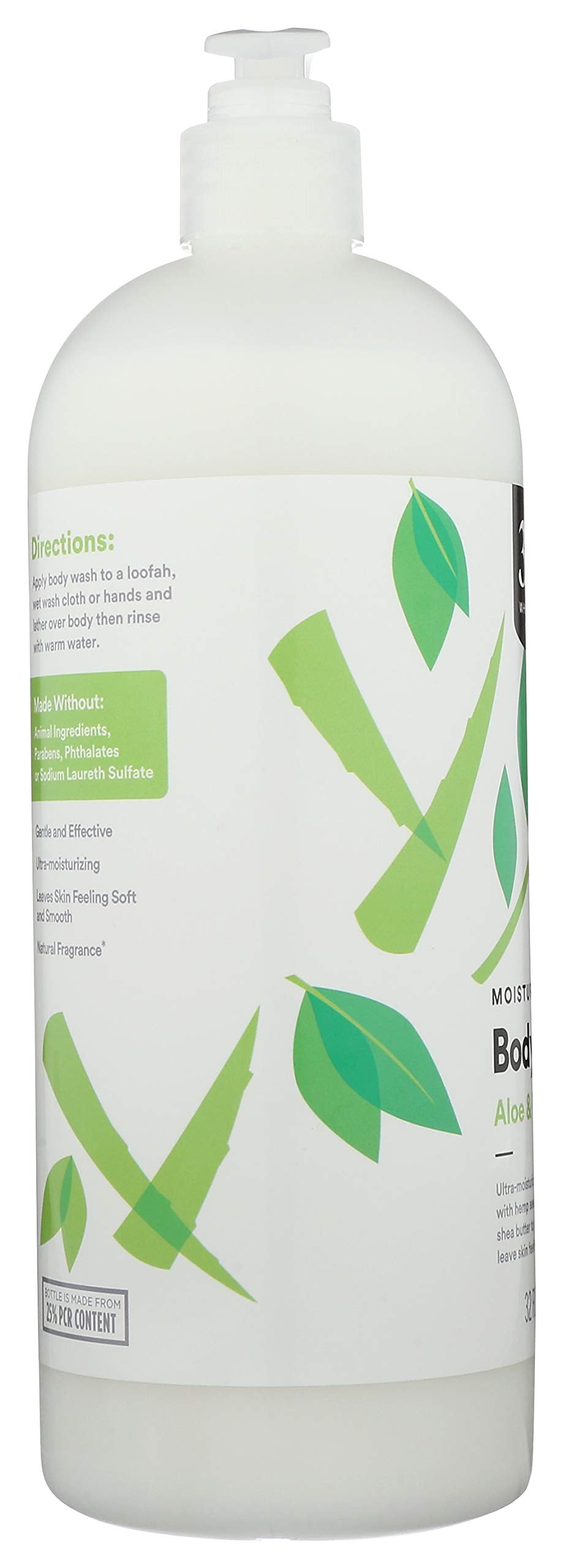 Back view of 365 Body Wash bottle showing ingredient list