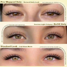 Back view of ALICE Wispy Natural Lash Clusters packaging