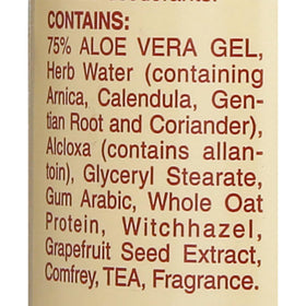 Back view of Alvera All Natural Roll-On Deodorant packaging