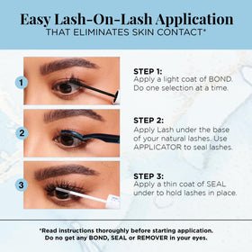 Back view of Ardell Underlash Lash Extensions Kit packaging