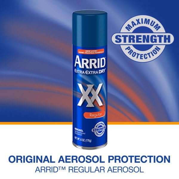 Back view of Arrid Anti-Perspirant Deodorant Spray can