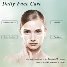 Back view of Caewous Aloe Vera Under Eye Patches packaging
