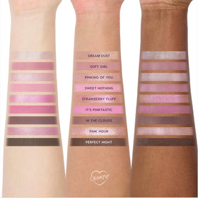 Back view of ColourPop Pink Dreams Eyeshadow Palette packaging