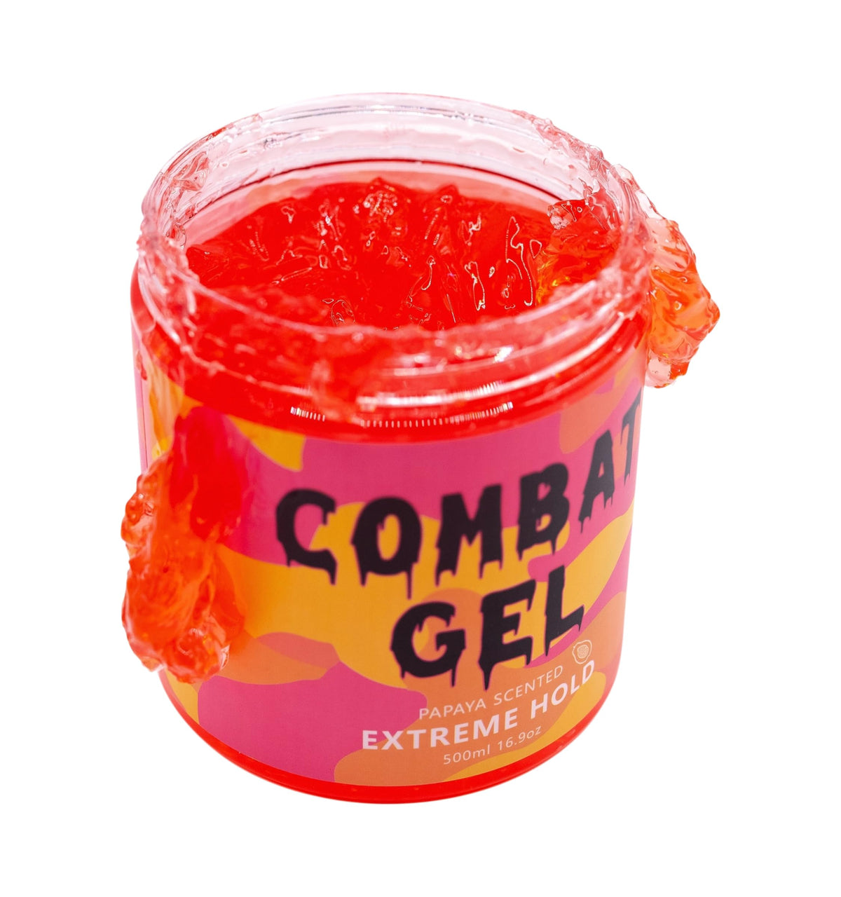 Back view of Combat Gel packaging