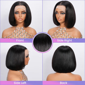Back view of Dekume Short Bob Wig 8 Inch