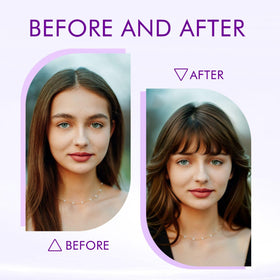 Back view of ELEFOCUS Clip in Bangs