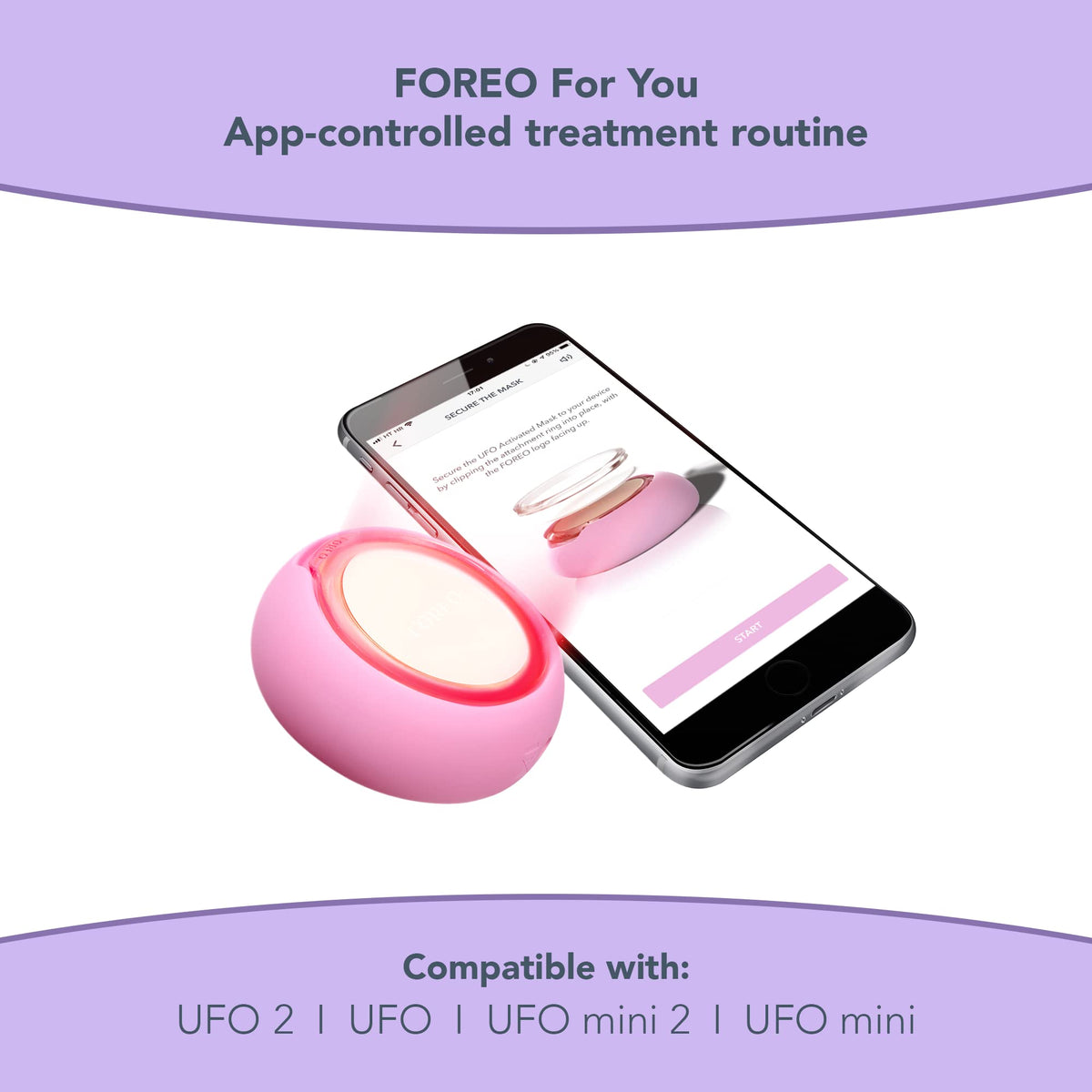 Back view of FOREO UFO Activated Mask