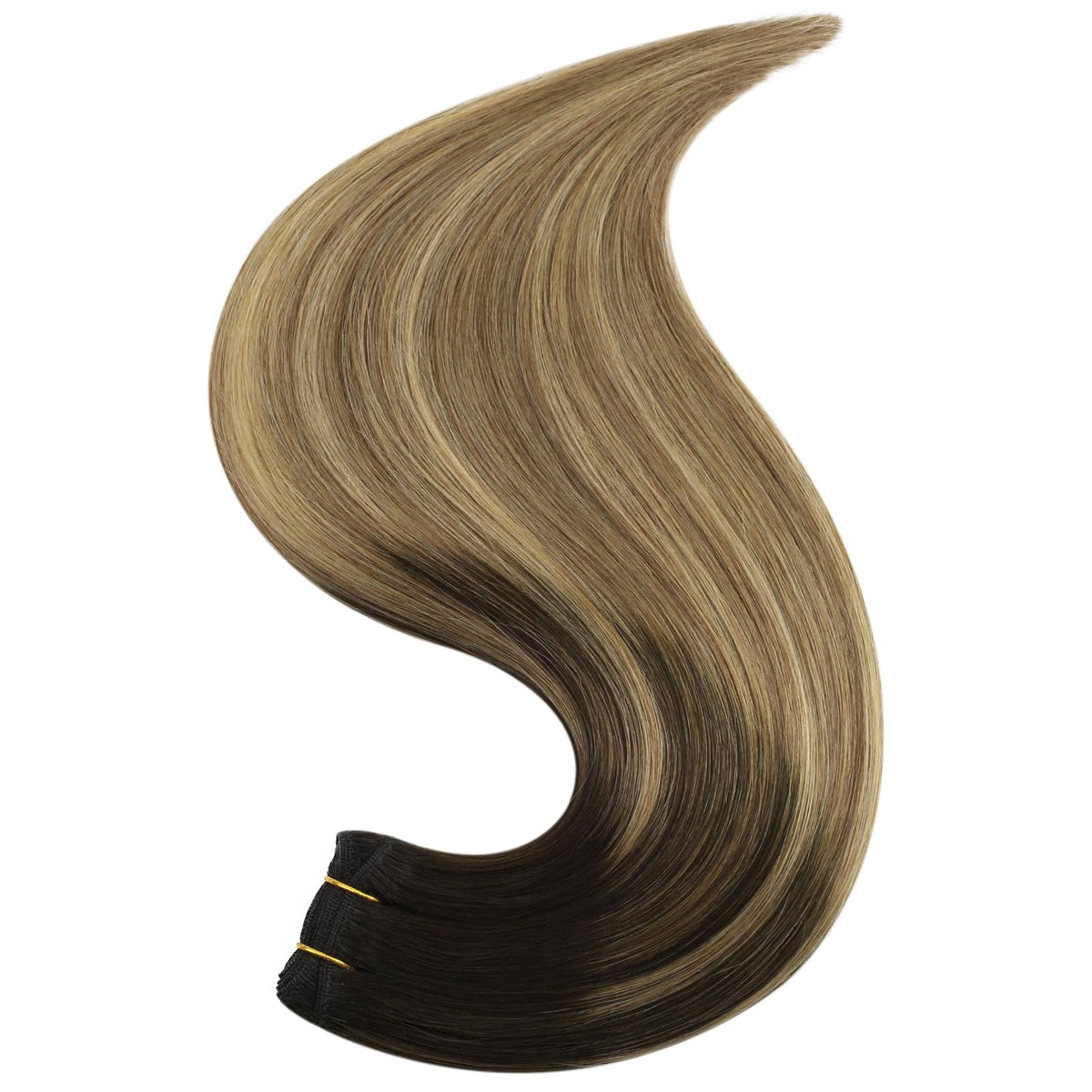 Back view of Full Shine 24 Inch Machine Weft Hair Extensions