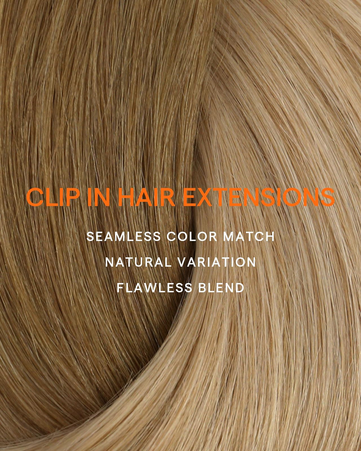 Back view of Full Shine hair extensions in use