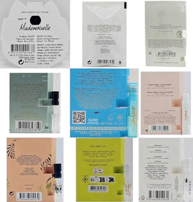 Back view of Generic Designer Perfume Sampler Set