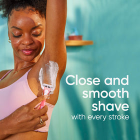 Back view of Gillette Venus Sensitive Disposable Razors package