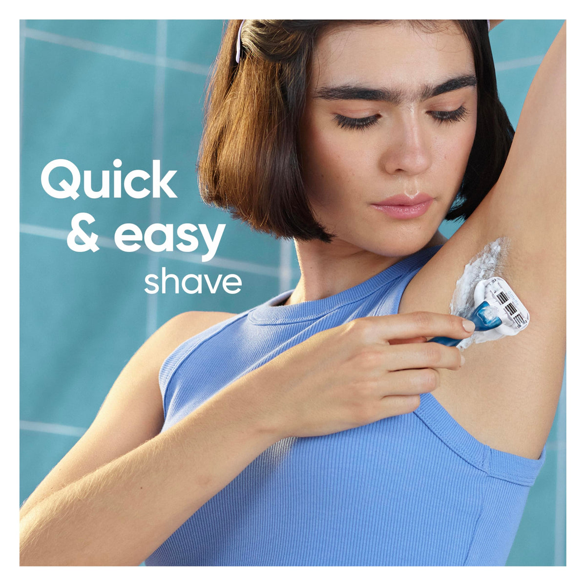 Back view of Gillette Venus Smooth Razor Blade Refills packaging